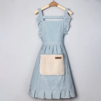 旱龙家居 围裙女家用厨房餐饮专用工作服定制2026新款网红棉麻做饭围腰时尚
