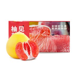百果心享 百果园店 红肉蜜柚红心柚子当季新鲜水果福建柚子中秋4斤2粒装