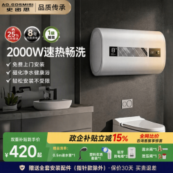 AO.GDSMISI 史密思电热水器新款2000W速热一级能效自动断电储水式大容量扁桶圆桶