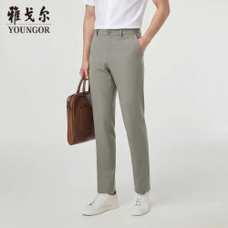 雅戈尔 休闲裤男 品质混纺休闲裤丝滑舒适清凉易打理
