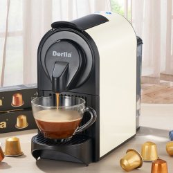 Derlla 德国Derlla全自动意式胶囊咖啡机家用小型便携迷你办公室适用雀巢