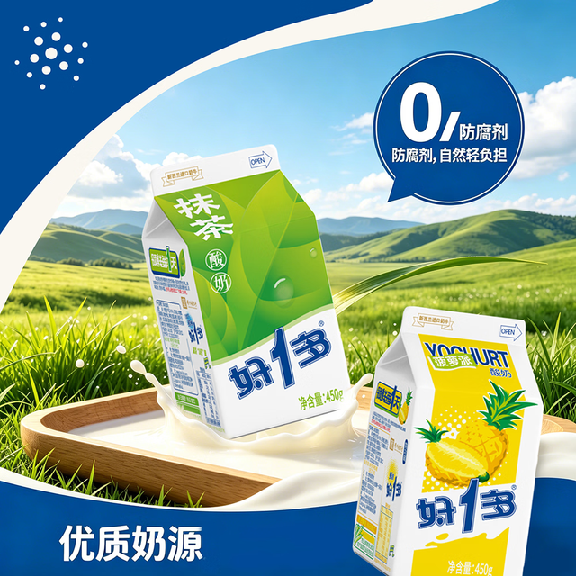 好一多 贵州特产450g*6盒装 低温新鲜酸奶 源头直发