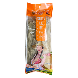 老郧梅 纯红薯粉条 传统手工制作 火锅食材 粉丝 苕粉 细粉500g*1袋