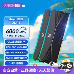 宏碁 掠夺者24Gx2 c28 RGB灯条 DDR5台式机内存条