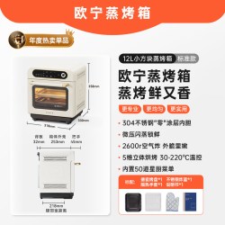 欧宁 小方块台式蒸烤箱家用家用蒸汽电烤箱