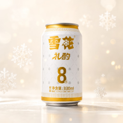 雪花 礼酌啤酒330ml*24罐顺丰发货高端打造小麦啤酒 礼酌 330mL 24罐 整箱装