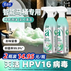 爱恩倍 洁厕灵500g*2瓶 智能马桶专用泡沫剂马桶清洁剂 厕所除臭除垢洁厕液