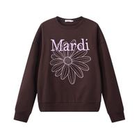 MARDI 小雏菊刺绣圆领宽松女士卫衣