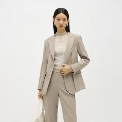 ARIOSEYEARS 羊毛女式西服春职场气质女单件西装外套女高级感一粒扣长袖
