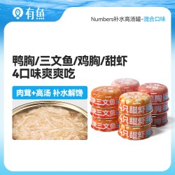 有鱼 升级款猫罐头猫咪零食补水高汤罐营养增肥猫零食整箱24/48罐