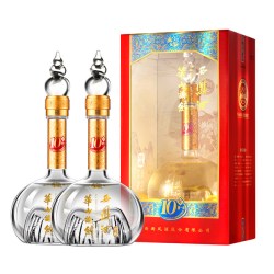西凤酒 华山论剑 10年 45度 绵柔凤香型白酒 500ml*2瓶
