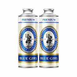 蓝妹 小麦黄啤酒 1000ml*2罐 9.17到期#值酒发现官#