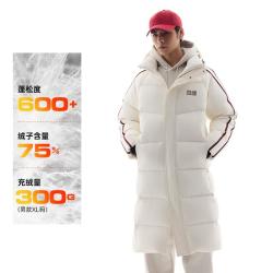安踏 速暖羽绒服长款连帽男款冬季鸭绒加厚保暖防风国潮休闲男士外套