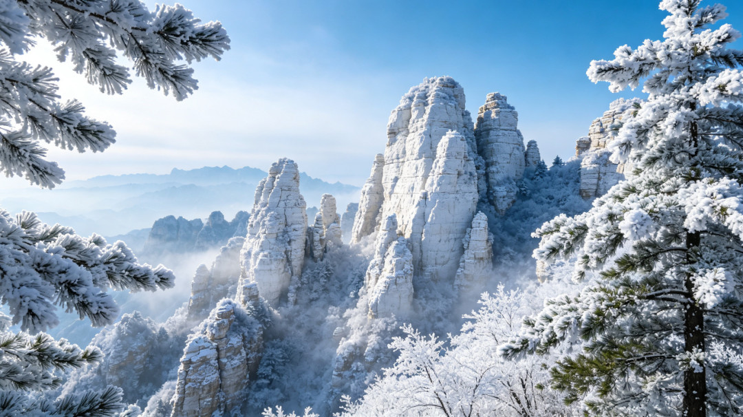 全国独一份的大理石峰林？北京出发2小时，在白石山欣赏云海+雪景