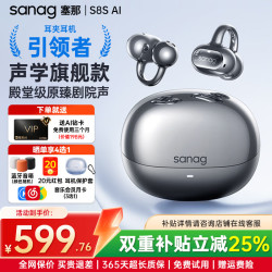 塞那 S8S Ultra 开放式挂耳 极光黑 蓝牙耳机