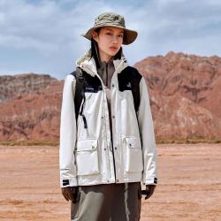 伯希和 户外冲锋衣女三合一可拆卸防水防风保暖露营外套登山服男