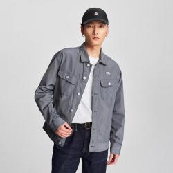 Lee 春季舒适版Y2K翻领男尼龙长袖骑士夹克外套