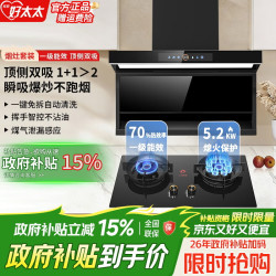 旺厨好太太 油烟机燃气灶套装直流变频家用大吸力一级能