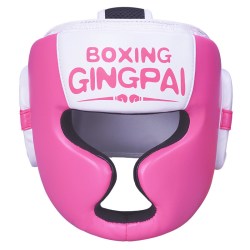 GINGPAI 儿童搏击散打护具全套女生拳击护头盔护胸腿阴跆拳道格斗训练套装