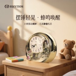 RHYTHM 日本品牌桌面轻奢高级感座钟客厅2026年新款台式摆放式坐钟表