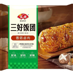 安井 面点任选 390g香菇卤肉饭团*1袋(3只/袋)