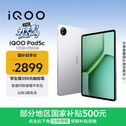 iQOO Pad5c 12GB+256GB 银翼 第三代骁龙8s 12.1英寸2.8K电竞屏 10000mAh长续航 平板电脑 vivo