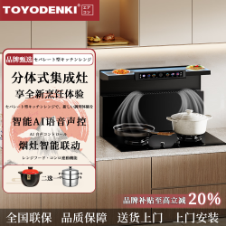 TOYODENKI 日本東洋）分体式集成灶厨房家用一体灶智能变频大吸力油烟机侧吸
