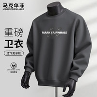 马克华菲 重磅棉圆领卫衣 中灰 XL