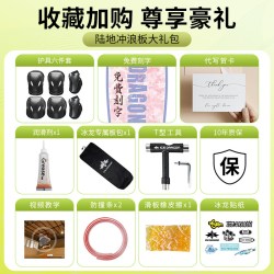冰龙 儿童陆地冲浪板初学者专业板免蹬地陆冲滑板路冲成人女生B7B9