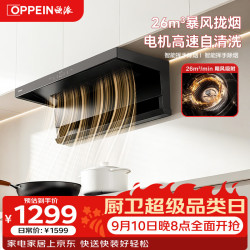 欧派 大旋风E850XJ油烟机顶侧双吸 26立方自清洁挥手智控 家用大吸力抽油烟机京东自营换新补贴