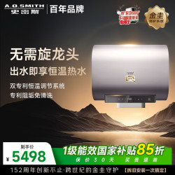 A.O.SMITH Q系列金圭电热水器E60QH5 智能升级恒温 母婴优选 超薄双胆扁桶 源头阻垢 85度真增容