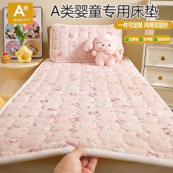 纯棉双层纱A类母婴级幼儿园午睡床垫小床拼接床褥子学生宿舍软垫