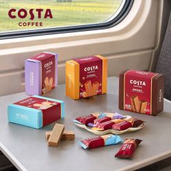 COSTA 咖世家 54g夹心多层威化饼干独立盒装 香草味/椰子味/花生味