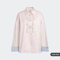 adidas 官方正品三叶草女士时尚翻领新中式外套KW1996
