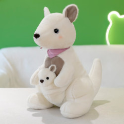 Ghiaccio 呆萌母子袋鼠毛绒玩偶袋鼠娃娃 40CM