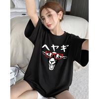 PASS 2026年新款夏天短袖上衣女时尚宽松帅气通勤短袖t恤女款