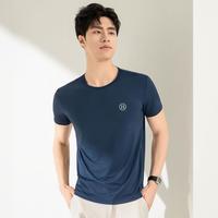 雅鹿 夏季新款薄男士t恤短袖高档品牌亲肤弹力男式t恤男