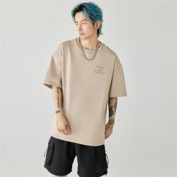 MPUX 模糊字母印花休闲圆领套头短袖T恤男女同款