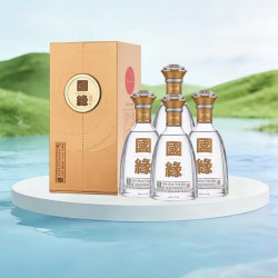 今世缘 国缘对开 42%vol 柔雅型白酒 500ml*4瓶（含礼袋）