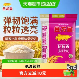 移动端：金龙鱼 长粒香 东北大米10kg