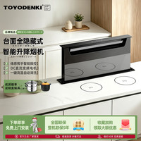 TOYODENKI 日本東洋）全隐藏式油烟机自动升降抽油吸烟机家用厨房别墅高端全嵌入式中岛橱柜变频全