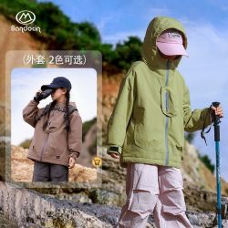 半度闲 亲子露营 儿童登山外套
