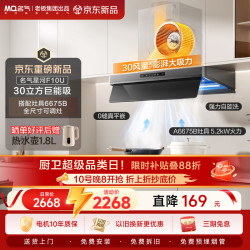 名气 F10U抽吸排油烟机家用超薄平嵌30大吸力挥手智控自清洁一级能效搭全尺寸换装灶6