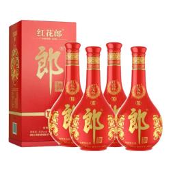 郎酒 红花郎10 53度 酱香型白酒  500mL 4瓶