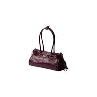 PRADA 普拉达 Bonnie中号牛皮革手提单肩包 勃艮第色