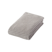 MUJI 無印良品 JJ53CC3S 棉蜂窝纹面巾 浅灰色 34x85cm