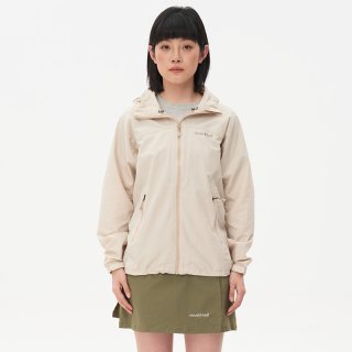mont·bell 户外女款防风透气连帽夹克外套 1103246 海军蓝 NV L/175