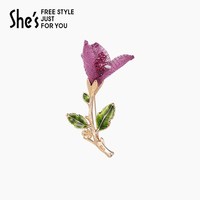 88VIP：She's 簕杜鹃花朵胸针 单朵花A3 SBB9001570A