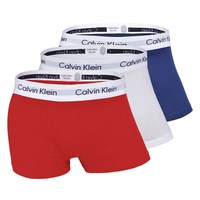 Calvin Klein CalvinKlein三条装男士平角内裤中腰休闲舒适透气四角短裤