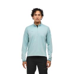 HOKA ONE ONE 男款秋季舒适轻盈保暖透气半拉链1/4 ZIP跑步长袖上衣